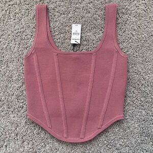 Express Mauve Crop Top